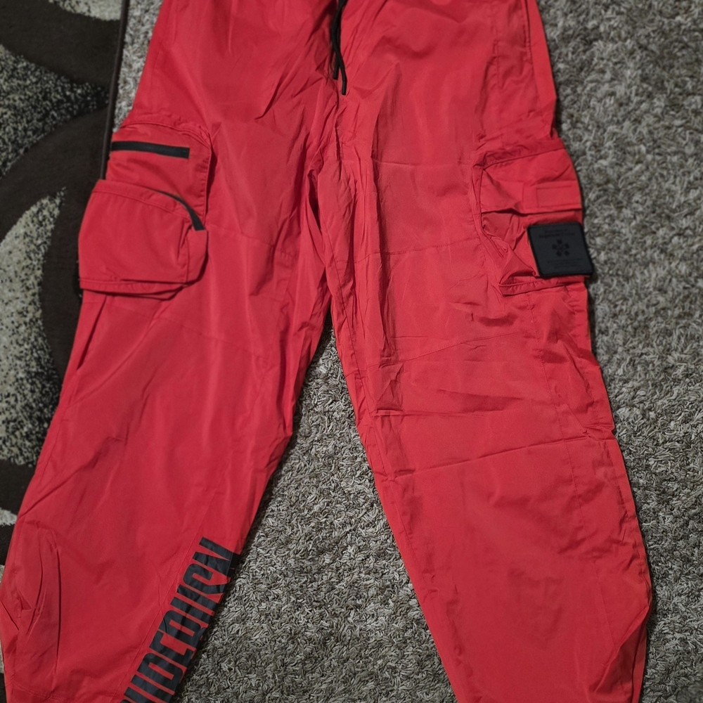 Supervsn Studio Red Cargo Pants